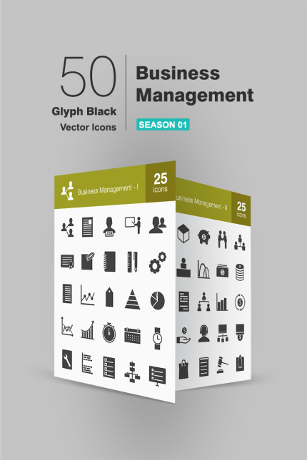 Template #93211 Icon Management Webdesign Template - Logo template Preview