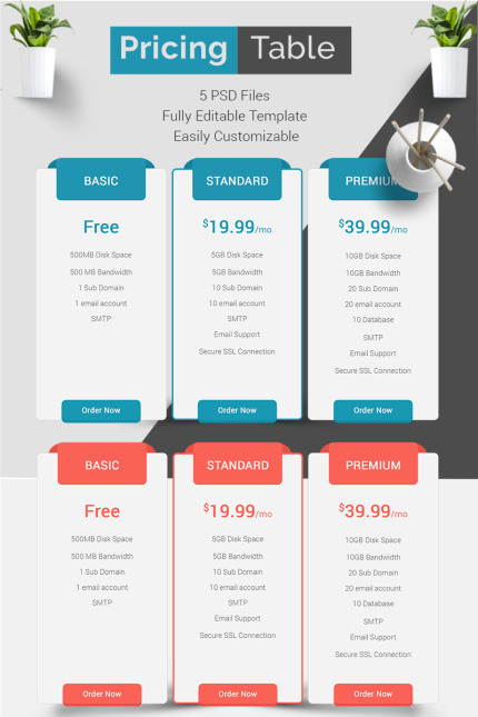 Template #93225 Table Chart Webdesign Template - Logo template Preview
