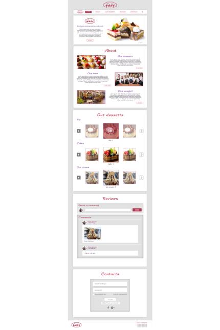 Template #93235 Cake Food Webdesign Template - Logo template Preview
