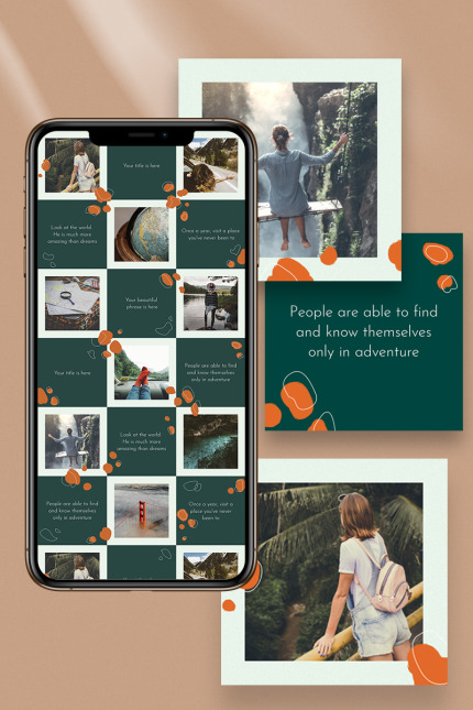 Template #93242 Instagram Template Webdesign Template - Logo template Preview