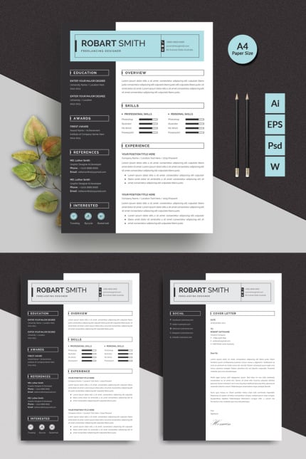 Template #93289 Cv Clean Webdesign Template - Logo template Preview