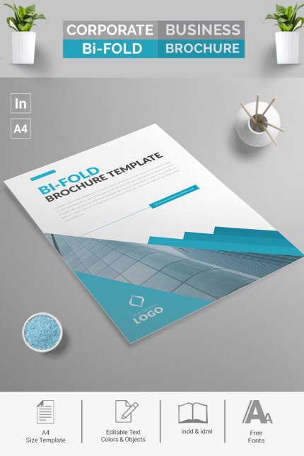 Template #93299 Agency Bi-fold Webdesign Template - Logo template Preview