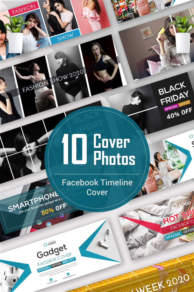10 Facebook Timeline Cover Bundle №93246 - скриншот