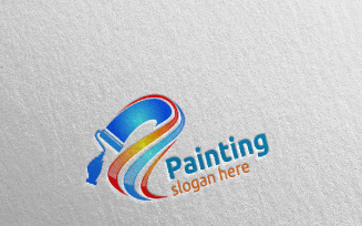 Home Painting Vector 9 Logo Template