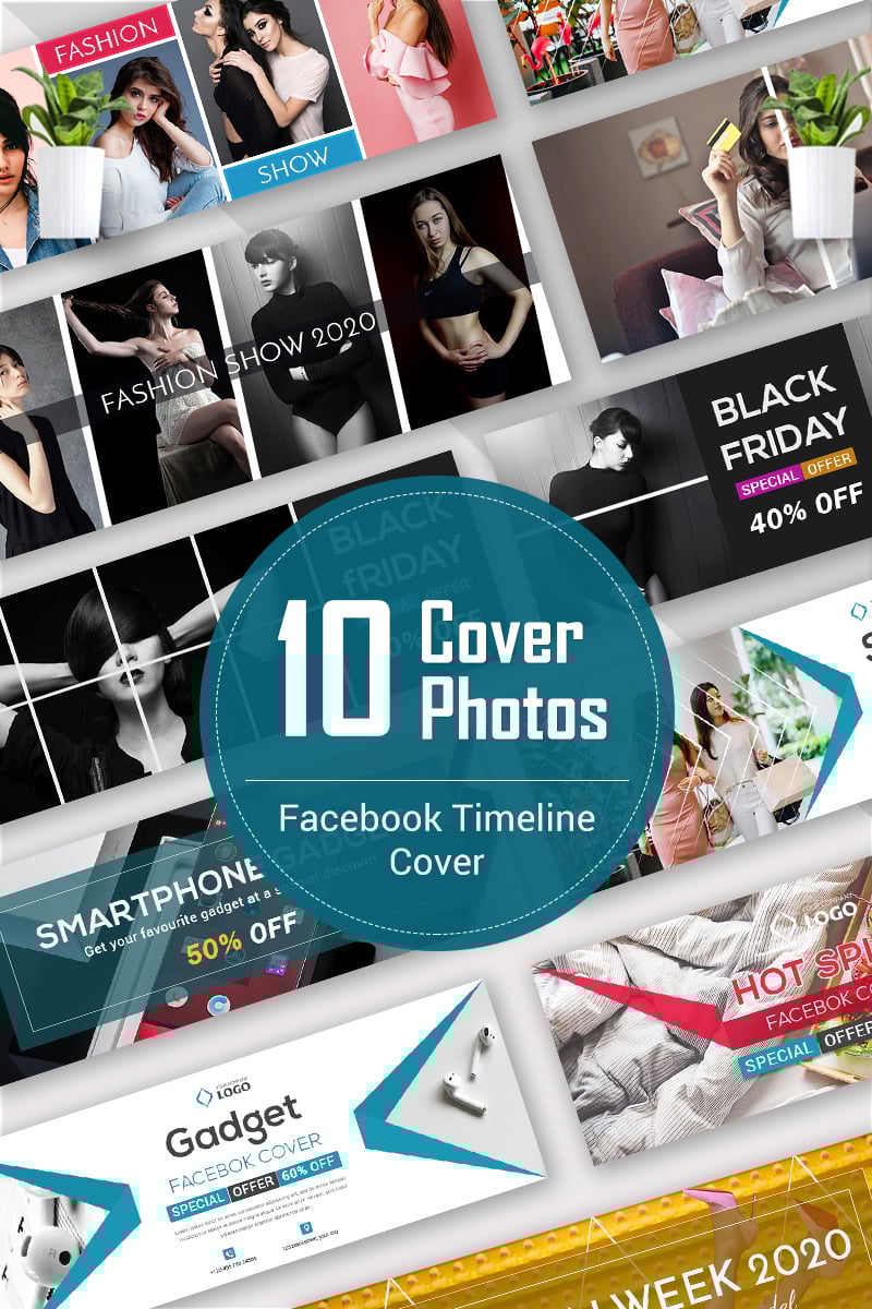 Medios Sociales "10 Facebook Timeline Cover Bundle" #93246 - captura de pantalla