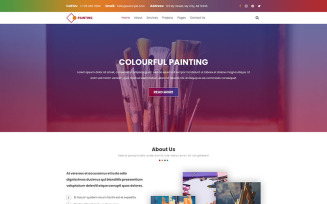 Painting | Exhibit painting PSD Template