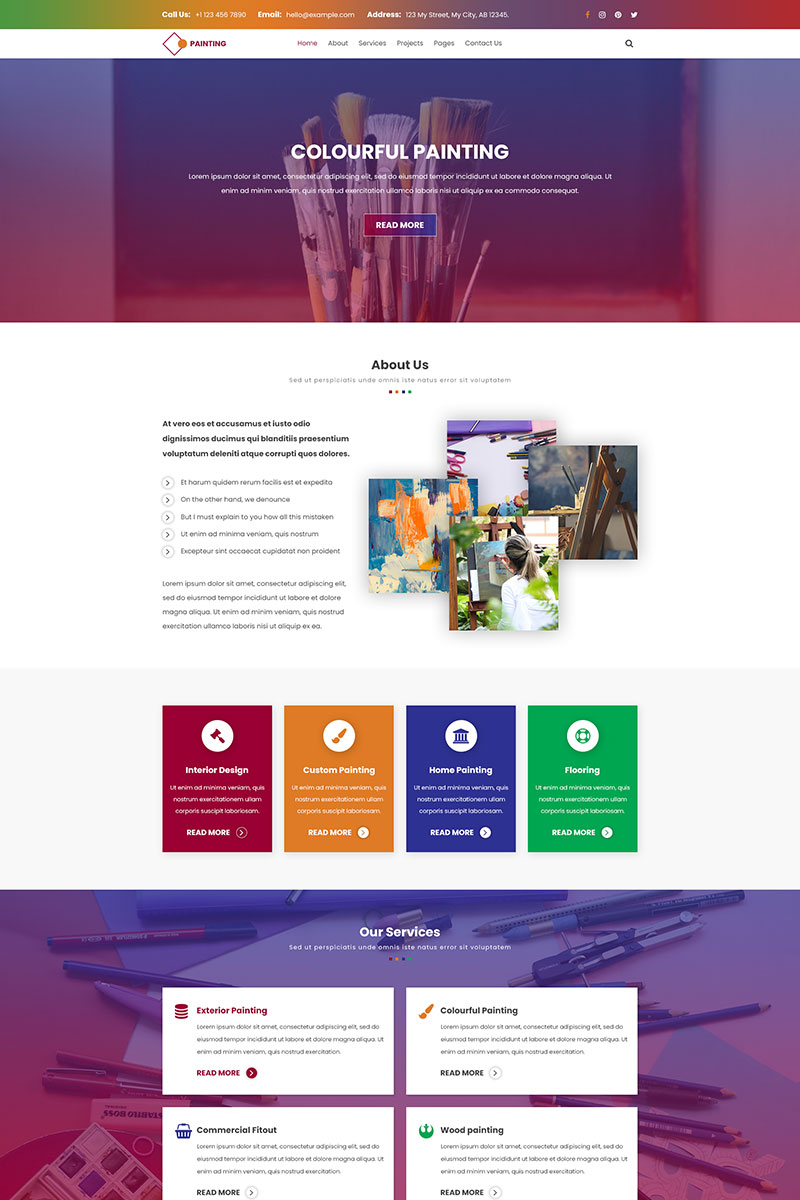 Responsive Painting | Exhibit painting Psd #93233 - Ekran resmi