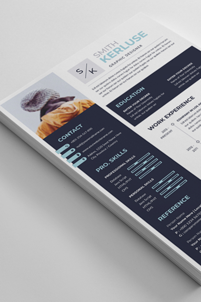 Smith Kerluse Word Resume Template - screenshot