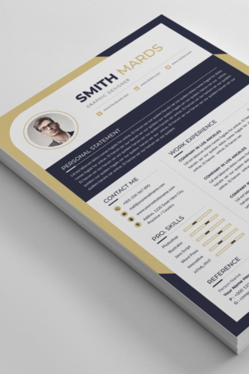 Smith Mards Word Resume Template - screenshot