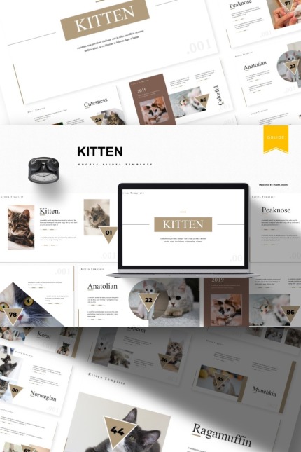 Template #93366 Cute Kitten Webdesign Template - Logo template Preview