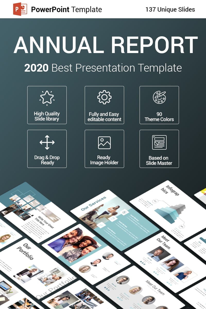 sample annual report powerpoint presentation free download