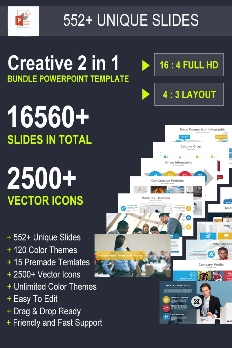 Ceative - 2 in 1 Business Bundle PowerPoint Template - screenshot
