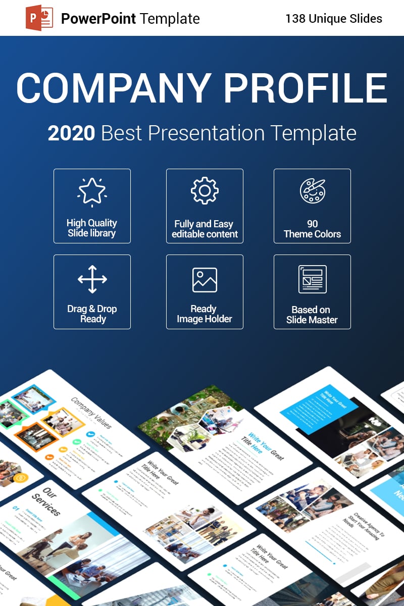 Company Profile PowerPoint Template 93338