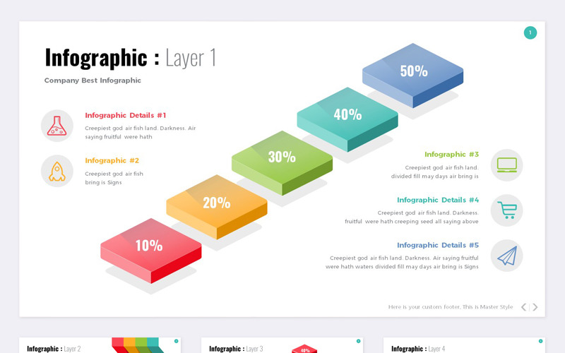 Info graphic - PowerPoint template PowerPoint Template
