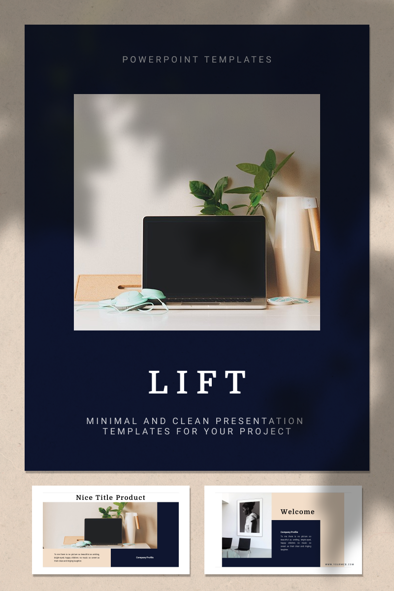 "LIFT" PowerPoint 模板 #93345 - 截图