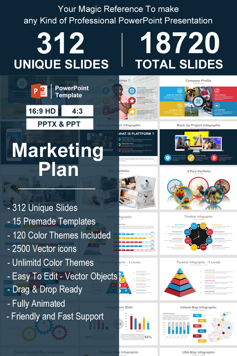 Marketing Plan PowerPoint Template - screenshot