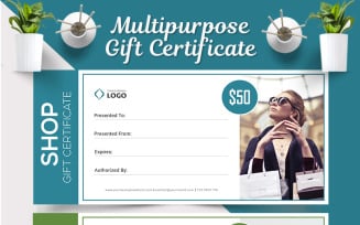Multipurpose Gift Certificate - Corporate Identity Template