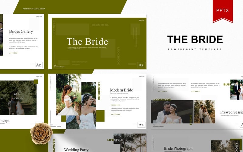 The Bride | PowerPoint template PowerPoint Template