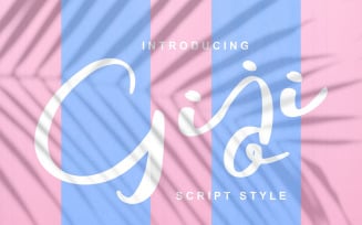 Giji | Modern Script Style Font