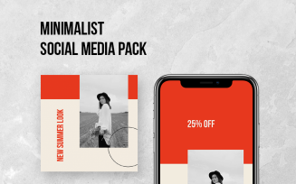 Minimalist Social Pack Social Media Template