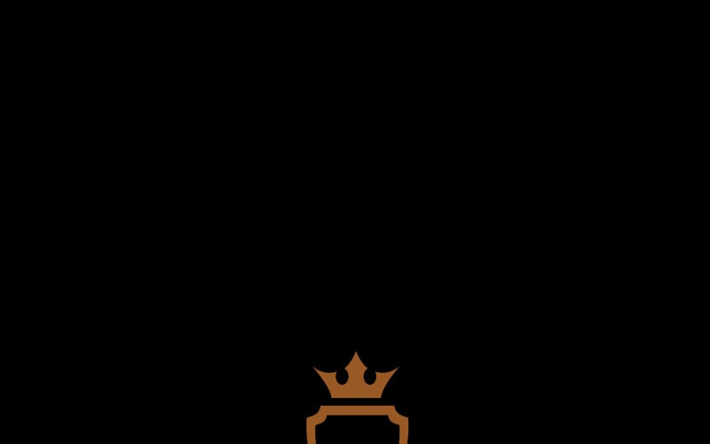 Royal Lion King Heraldic Logo Template