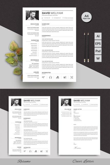 Template #93544 Cv Clean Webdesign Template - Logo template Preview