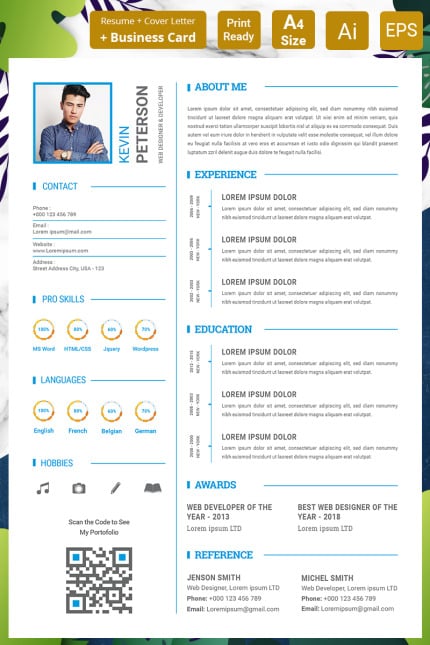 Template #93550 Eps Cv Webdesign Template - Logo template Preview