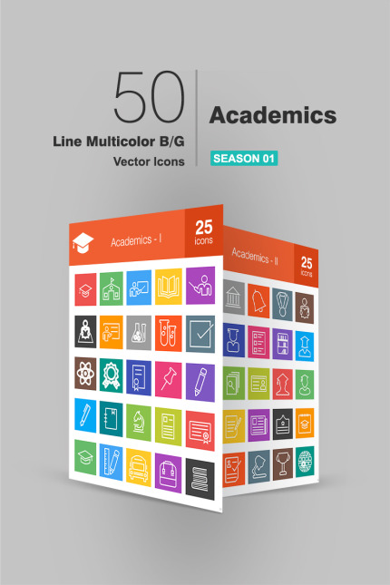 Template #93576 Icon Academics Webdesign Template - Logo template Preview