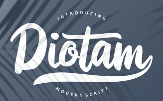 Diotam | Modern Cursive Font