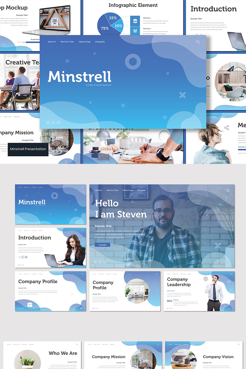 "Minstrell" Keynote Template №93540