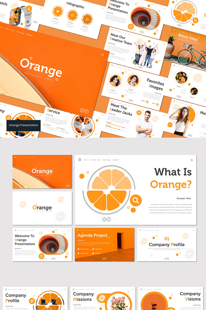 Orange Keynote sablon 93537