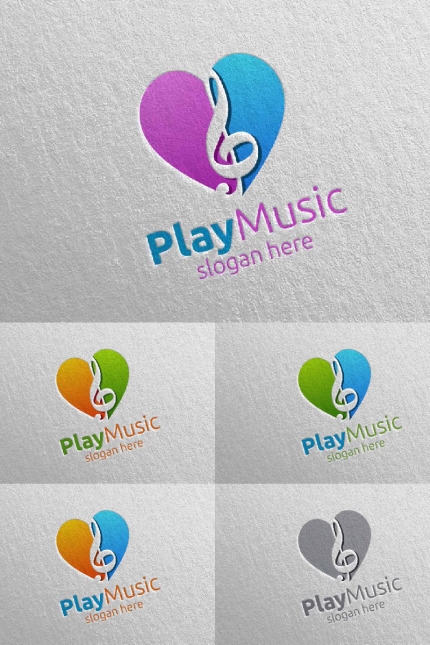 Template #93626 Music Logo Webdesign Template - Logo template Preview