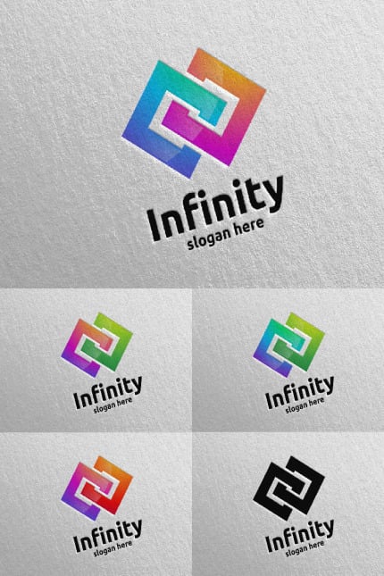 Template #93691 Infinite Multimedia Webdesign Template - Logo template Preview