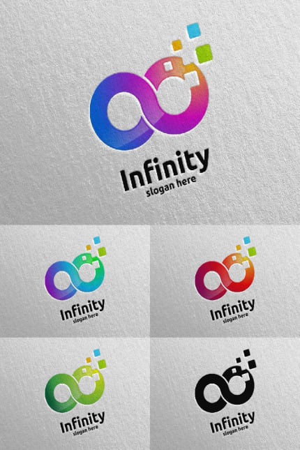 Template #93692 Infinite Multimedia Webdesign Template - Logo template Preview