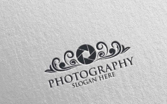 Abstract Camera Photography 44 Logo Template