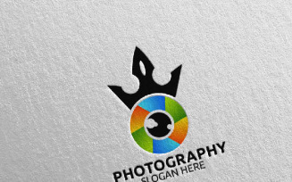 King Camera Photography 41 Logo Template