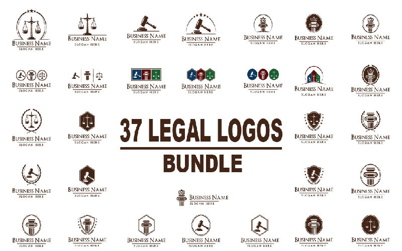 Lawyer and Attorney Logo Template