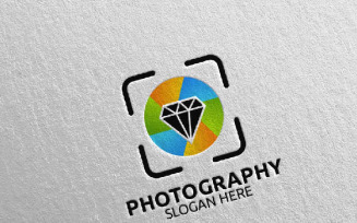 Wedding Camera Photography 42 Logo Template
