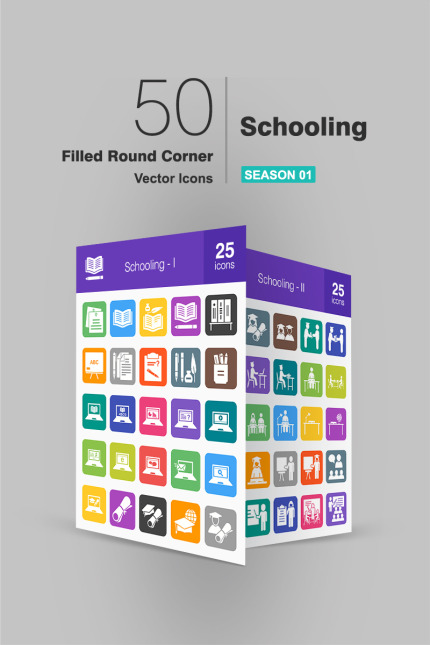 Template #93736 Icon Schooling Webdesign Template - Logo template Preview