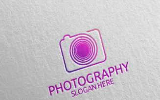 Abstract Camera Photography 10 Logo Template