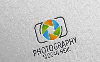 Abstract Camera Photography 2 Logo Template