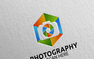 Abstract Camera Photography 6 Logo Template