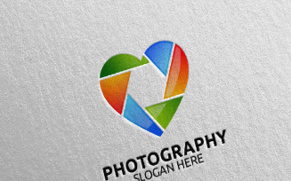 Abstract Camera Photography 8 Logo Template