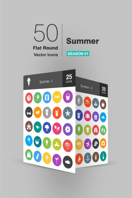 Template #93829 Icon Summer Webdesign Template - Logo template Preview