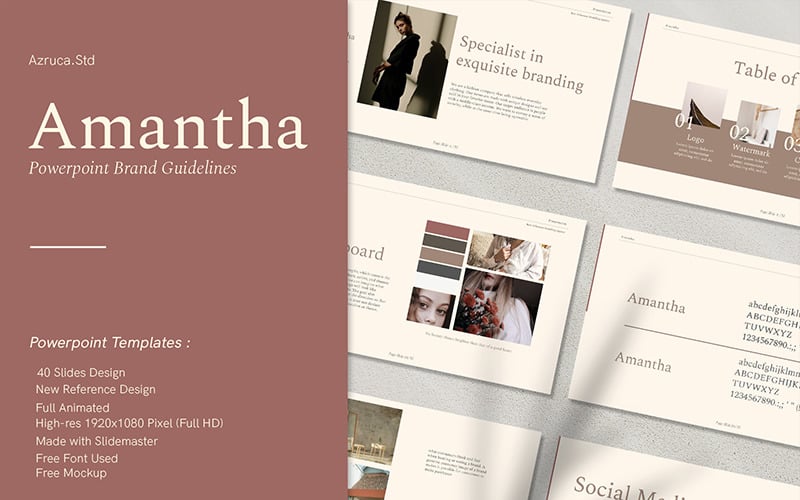 Amantha PowerPoint template PowerPoint Template