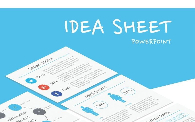 Idea Sheet PowerPoint template PowerPoint Template