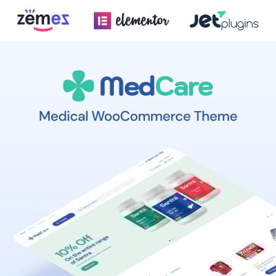 Responsive MedCare - Soft and Responsive Pharmacy Woocommerce Teması #93886