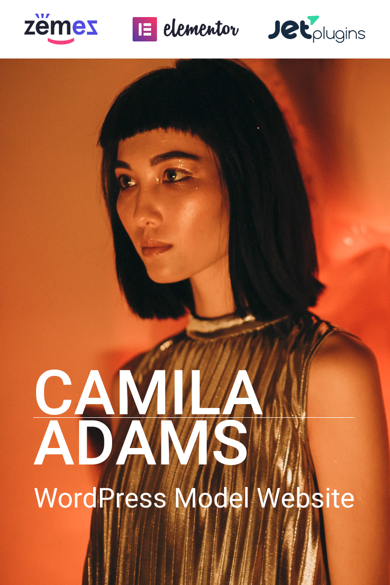 WordPress Theme namens "Camila Adams - Vivid and Responsible Ladyboy Website" #93887 - Screenshot