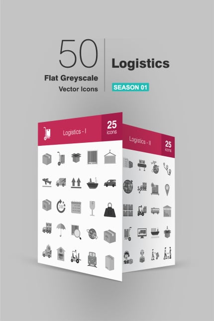 Template #93936 Icon Logistics Webdesign Template - Logo template Preview