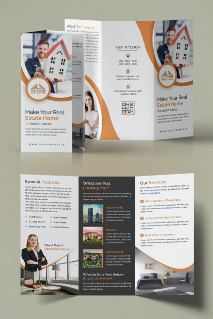 Template #93955 Trifold Tri-fold Webdesign Template - Logo template Preview